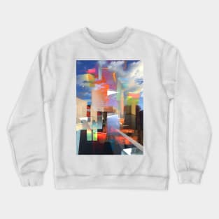 Abstract Print Crewneck Sweatshirt